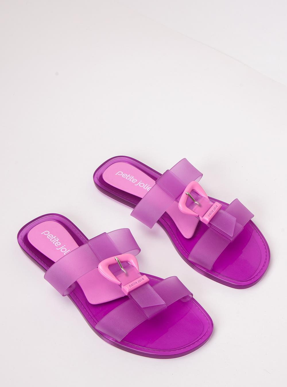 Chinelo Petite Jolie Jimmy Chiclete Translúcido PJ7662