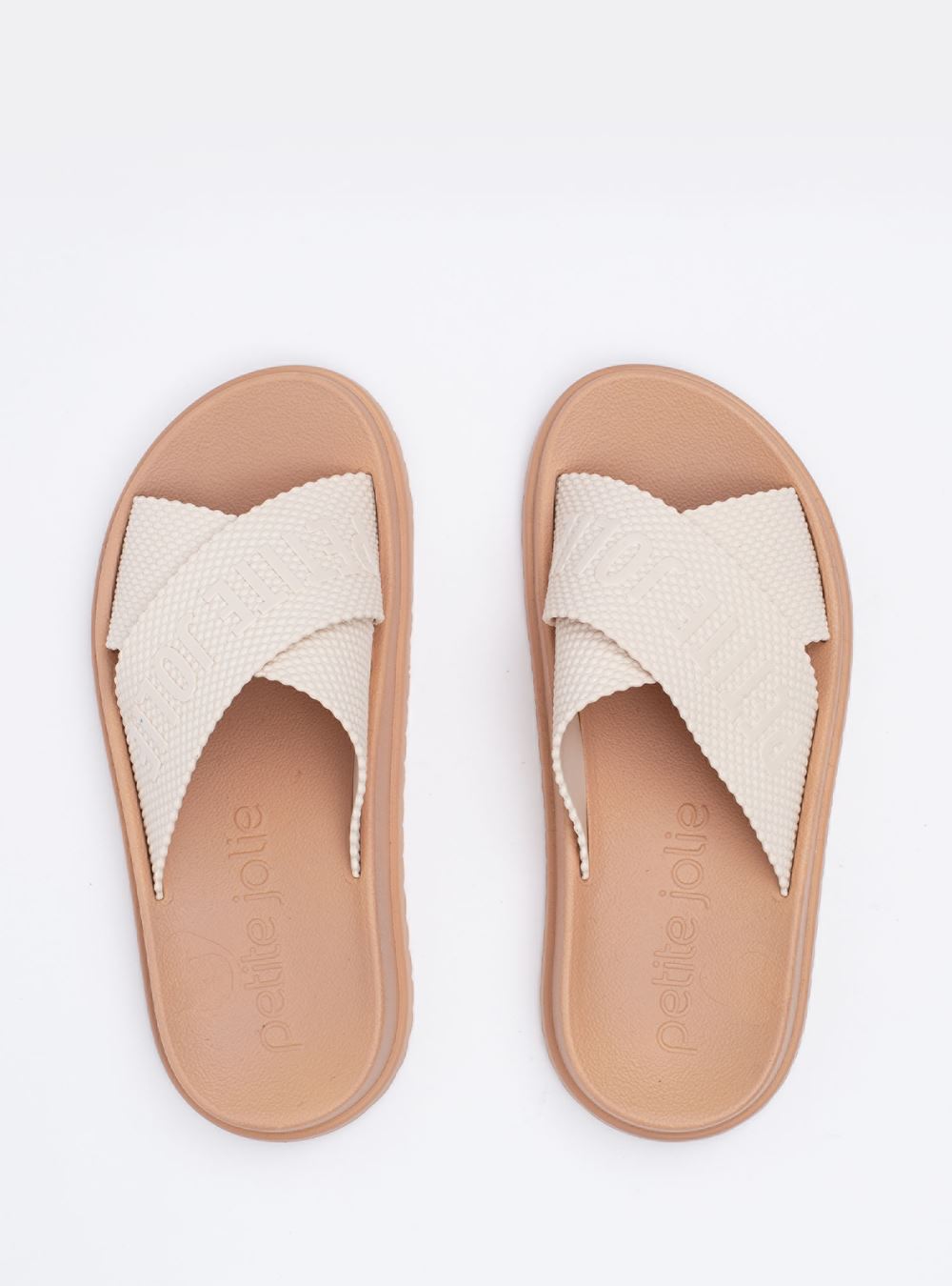 Chinelo Petite Jolie Smash Marfim/Mocca PJ6812II