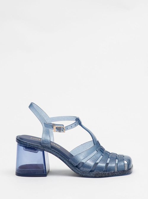 Sandália Petite Jolie Amora II Glitter Dark Blue PJ7455