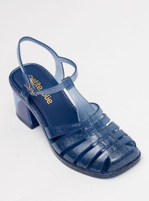 Sandália Petite Jolie Amora II Glitter Dark Blue PJ7455