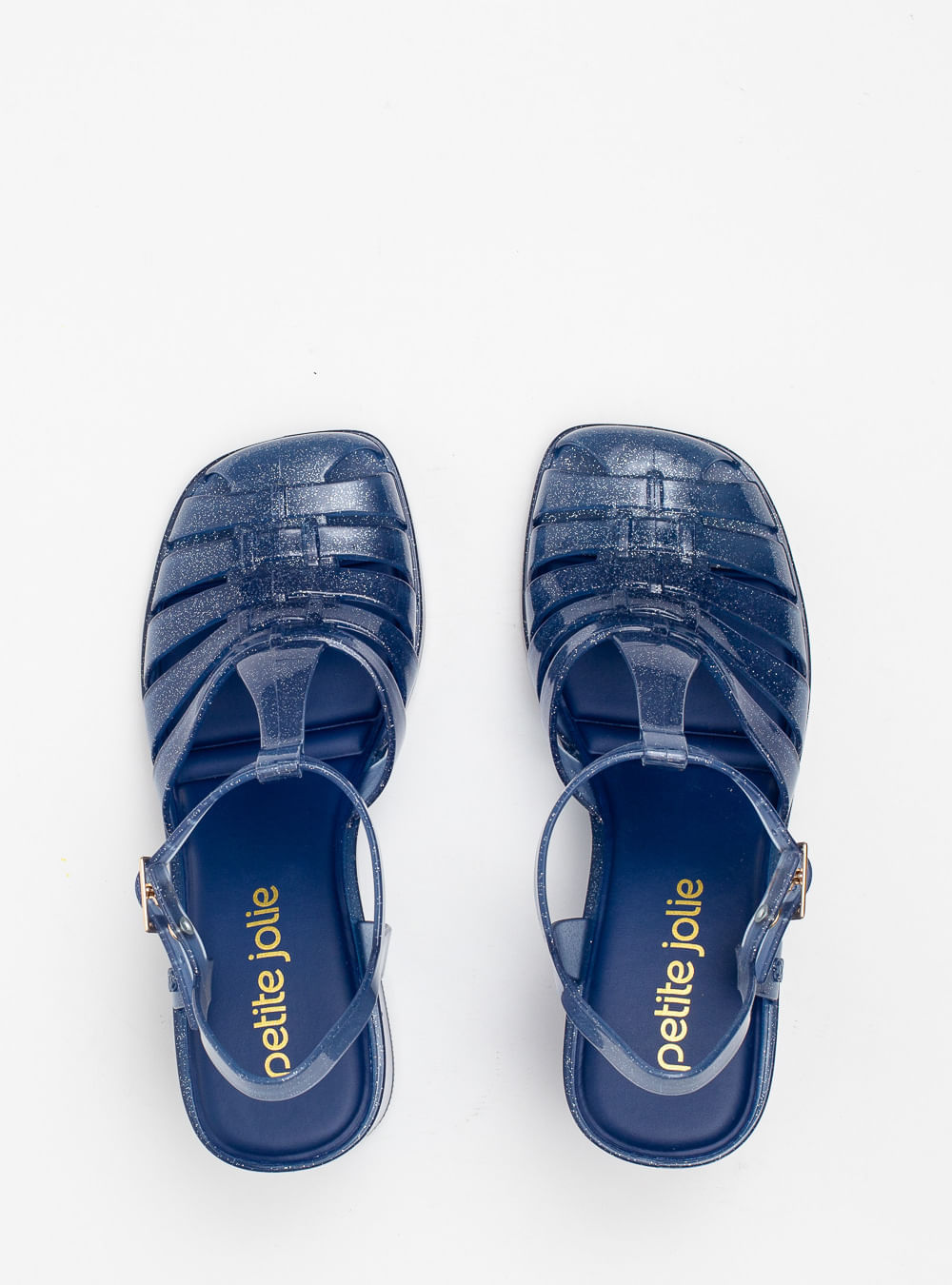 Sandália Petite Jolie Amora II Glitter Dark Blue PJ7455