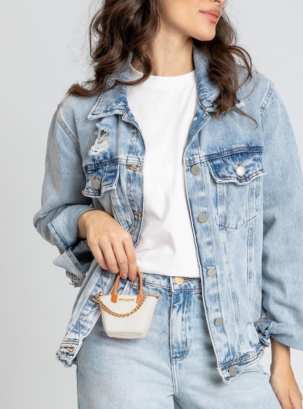 Acessório Petite Jolie Mini Shopping Creme PJ20302