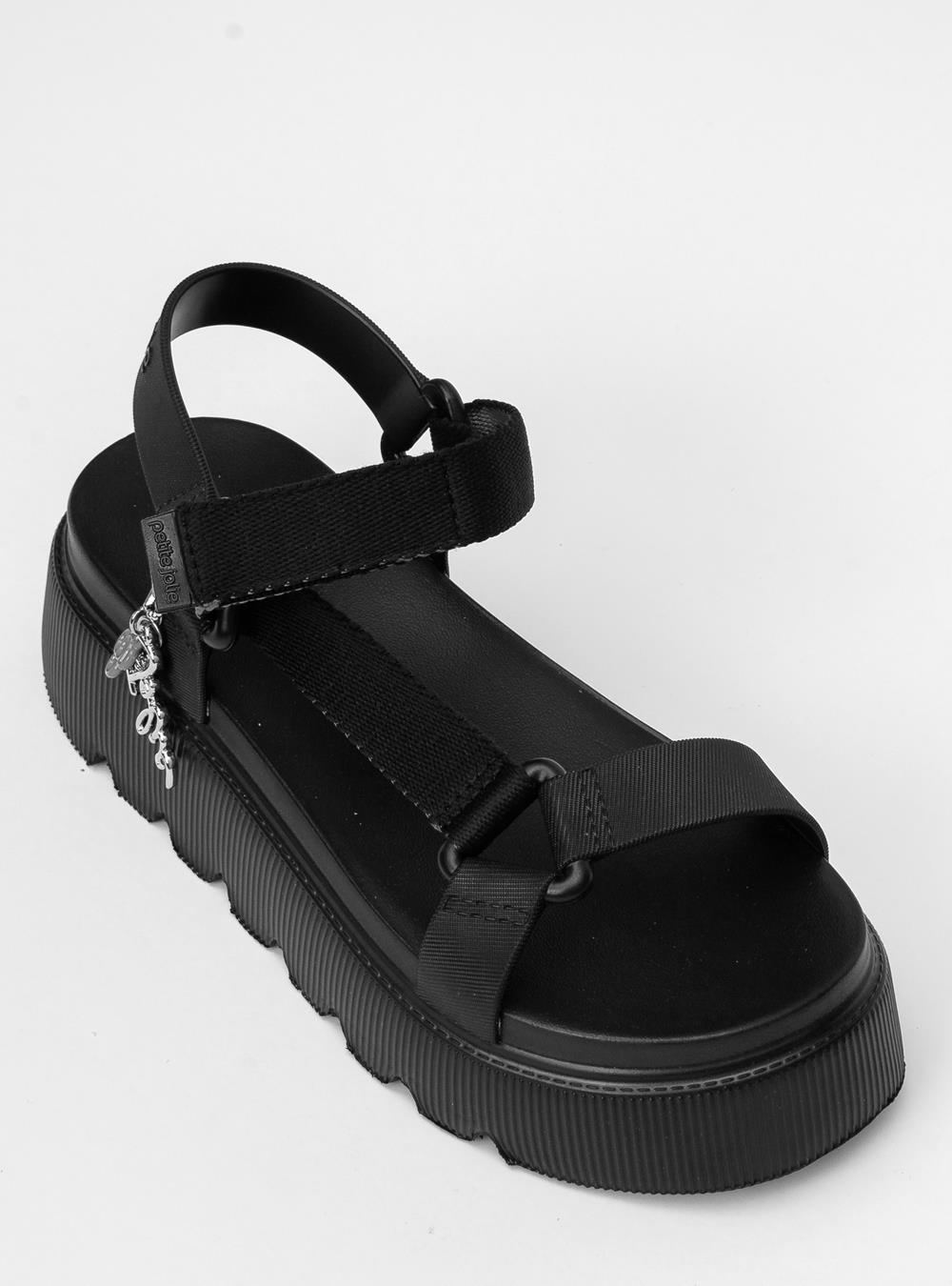 Sandália Petite Jolie Groove Preto PJ7737