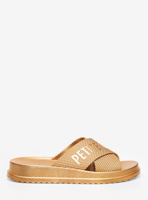 Chinelo Petite Jolie Smash Metalizado Ouro PJ6812IIA