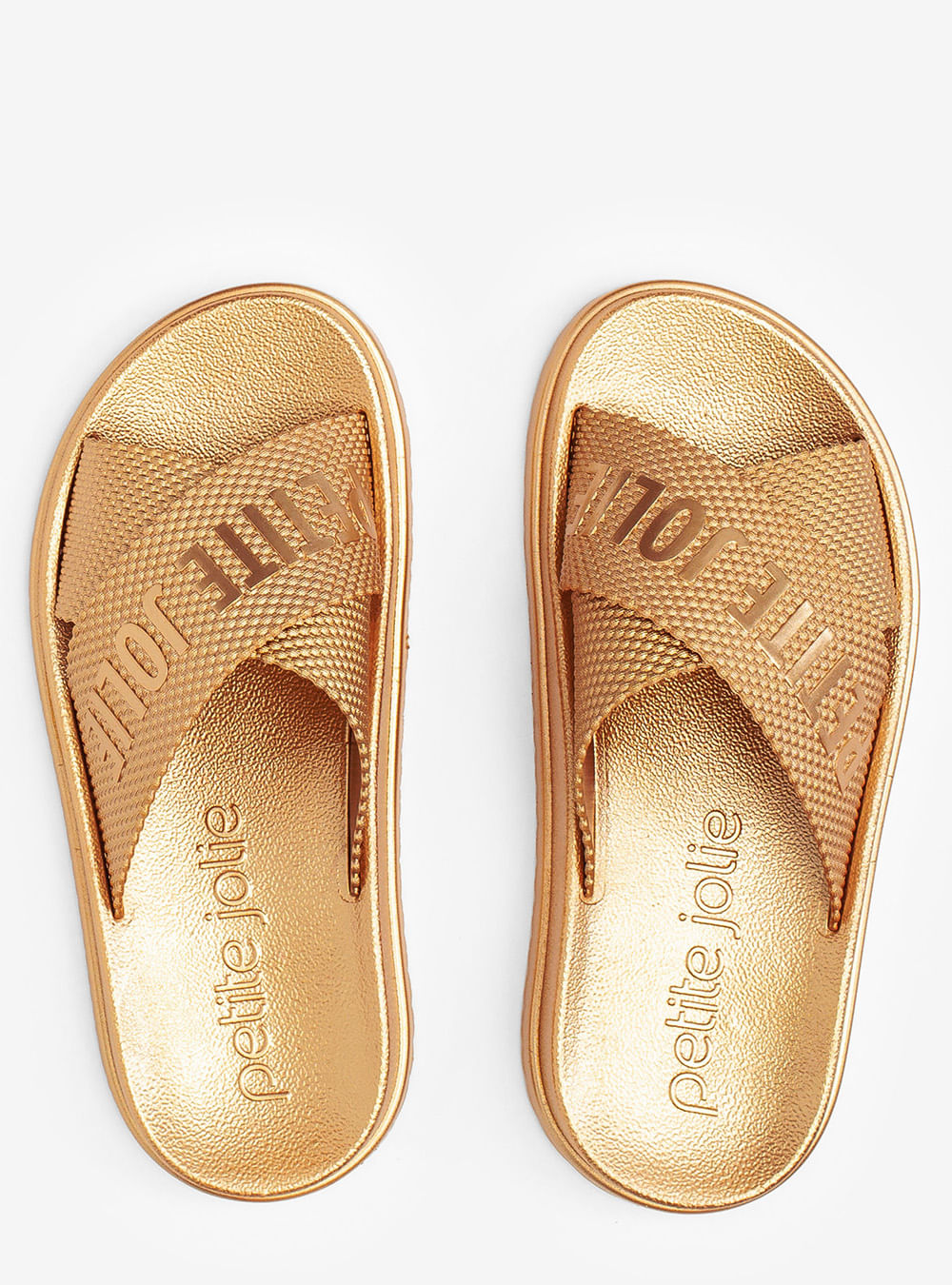 Chinelo Petite Jolie Smash Metalizado Ouro PJ6812IIA