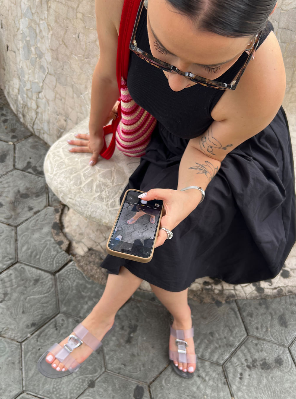 Chinelo Petite Jolie Jimmy Translúcido PJ7662