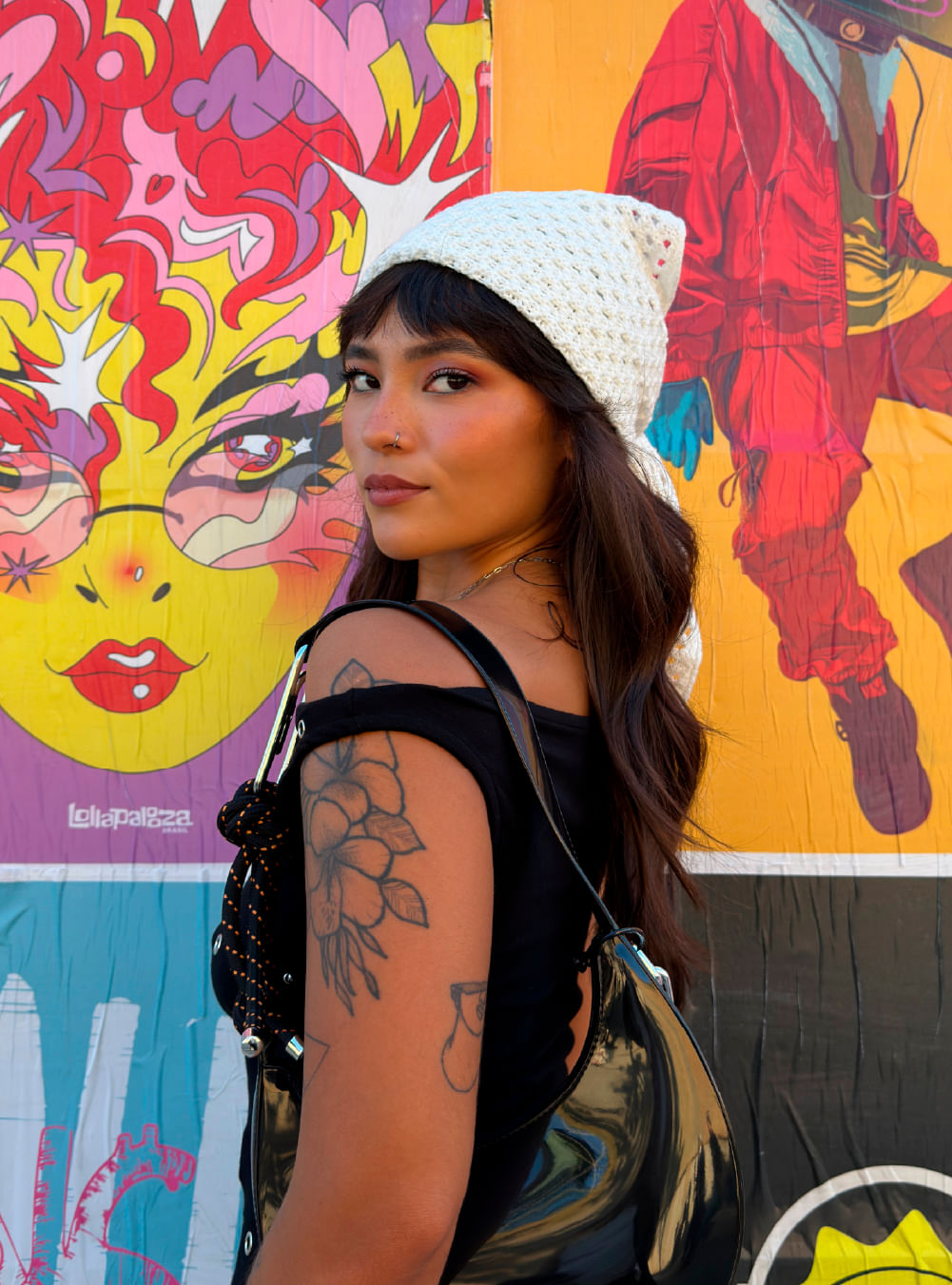 Lenço Petite Jolie Crochê Creme PJ20353