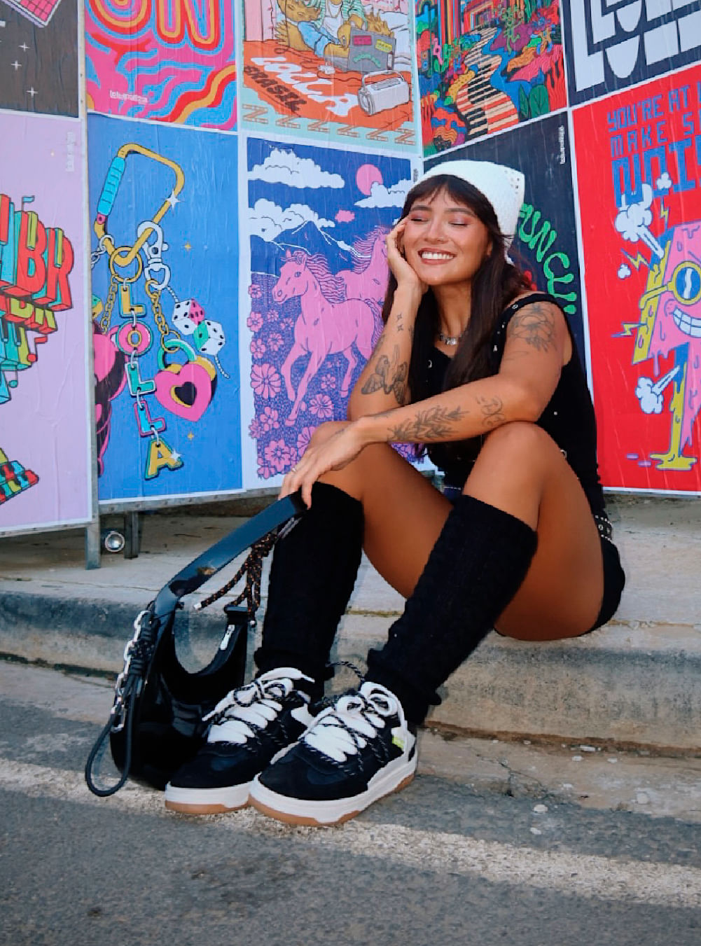 Tênis Petite Jolie Shoot Preto/White/Avela Light PJ7754