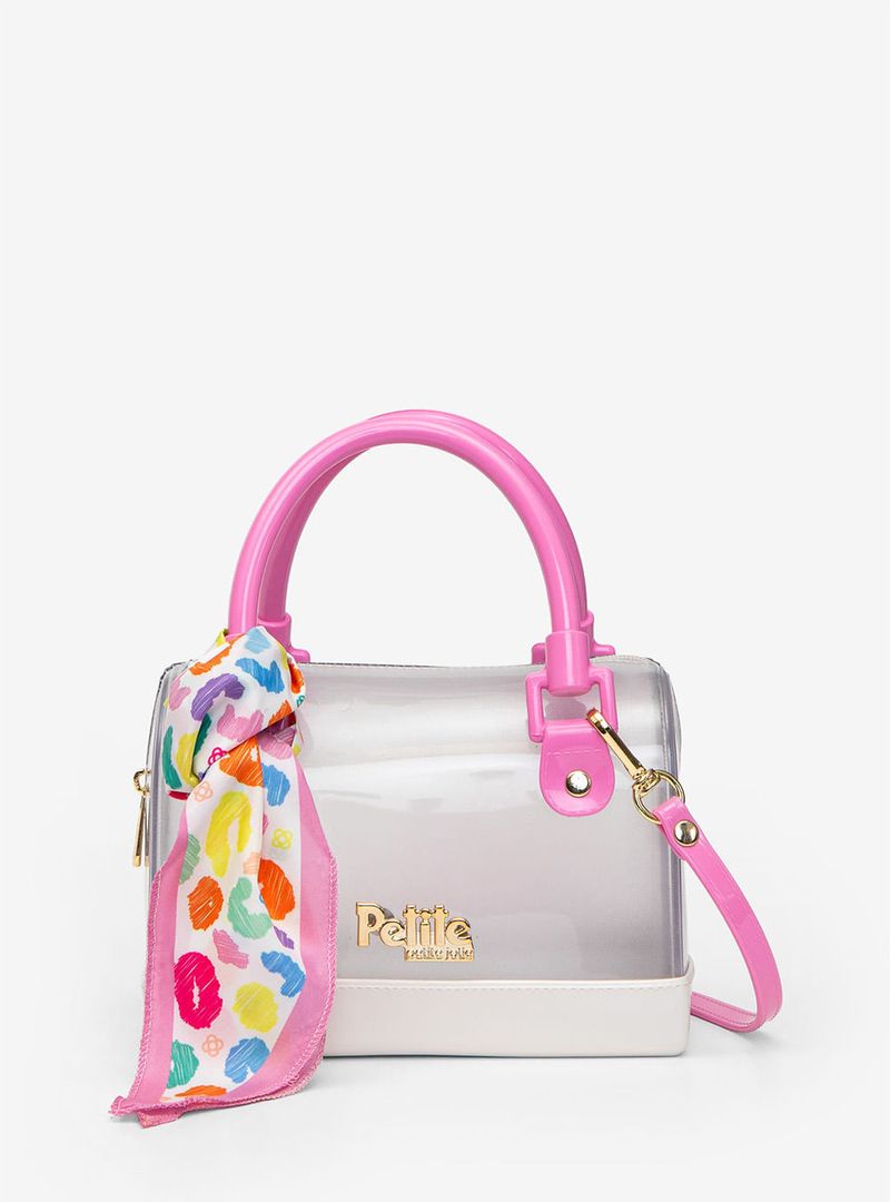 Bolsa Petite Jolie Mini Bloom Translúcido/Chiclete PJ11395IN