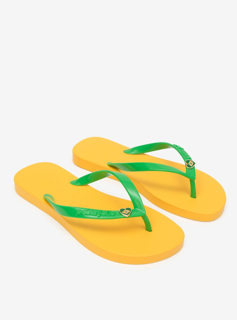 Chinelo Petite Jolie Fresh Menta New/Amarelo PJ7796