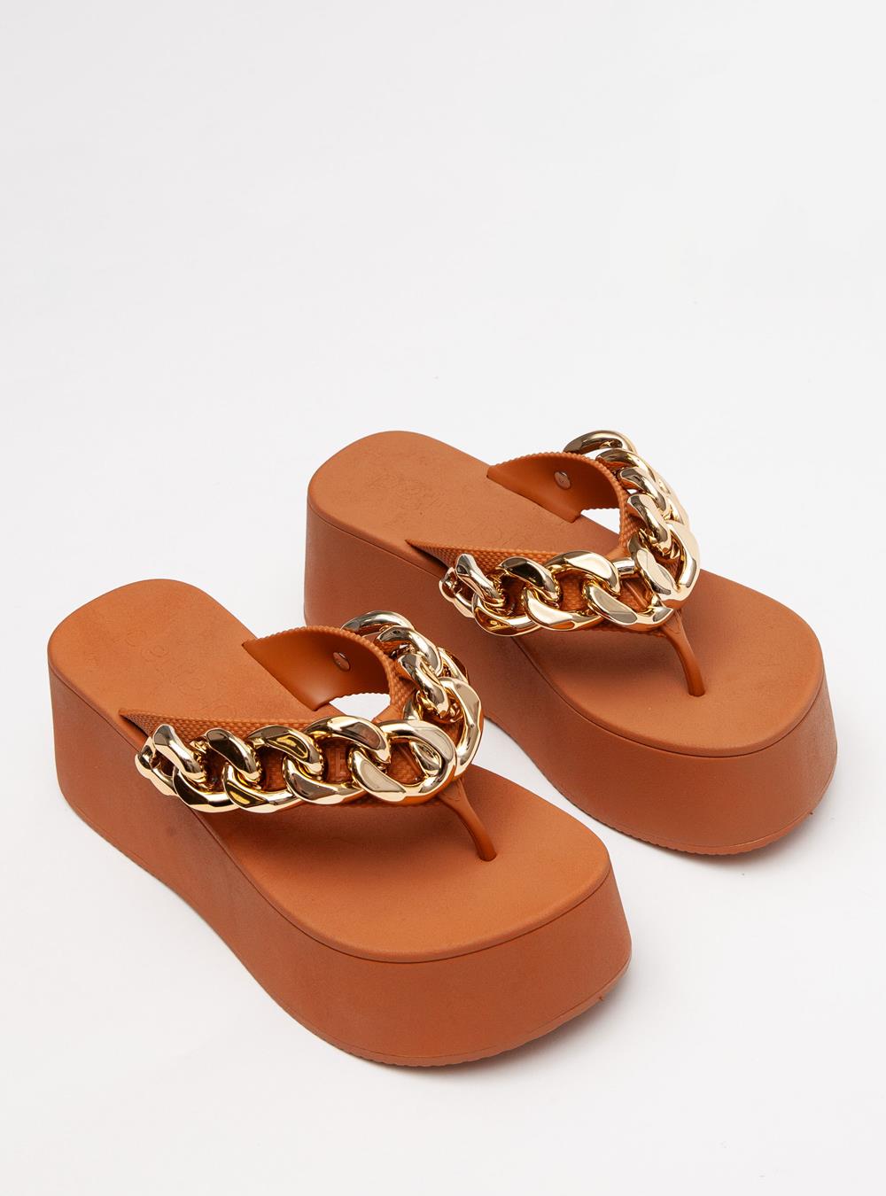 Chinelo Petite Jolie Plus II Doce De Leite PJ7350II