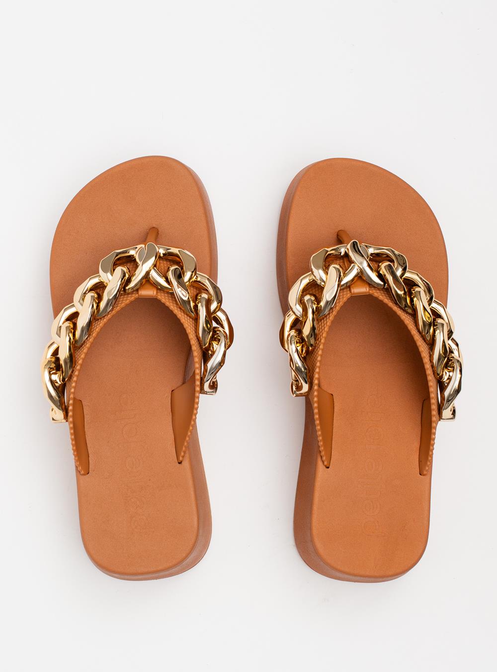 Chinelo Petite Jolie Plus II Doce De Leite PJ7350II