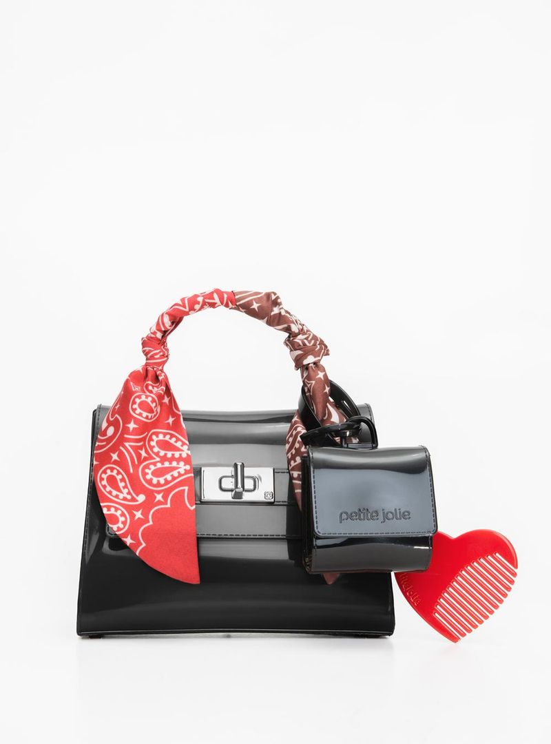 Bolsa Petite Jolie Mini Paris Preto PJ11422