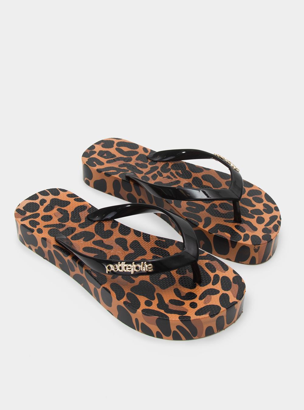 Chinelo Petite Jolie Fresh Up Onça PJ7835