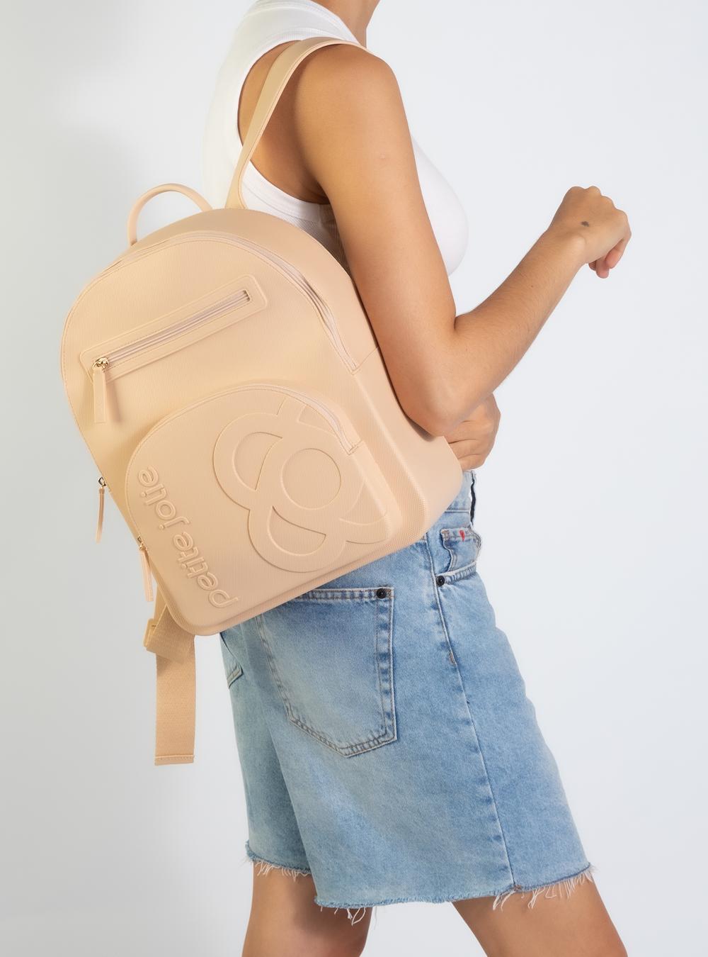 Mochila Petite Jolie Smart Areia PJ11053
