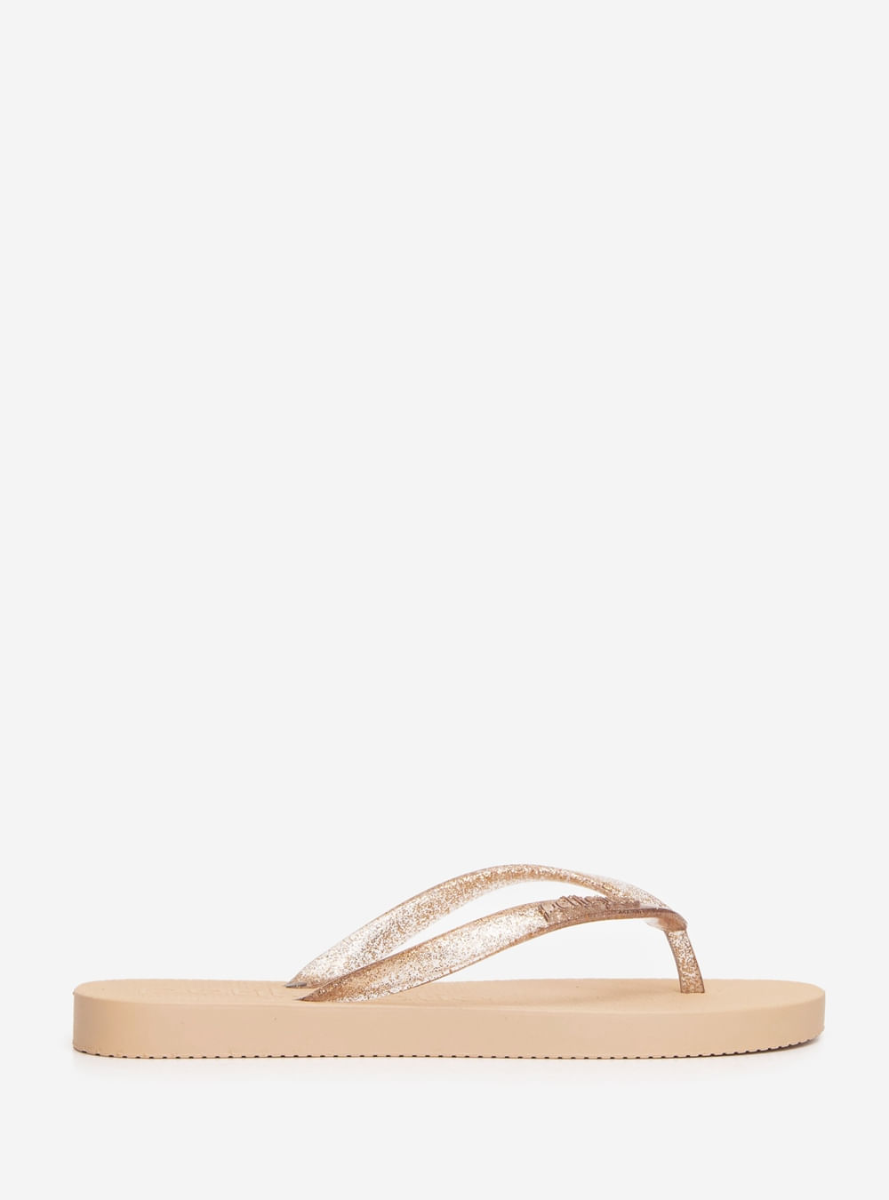 Chinelo Petite Jolie Fresh Glitter Ouro Light/Areia PJ6901II