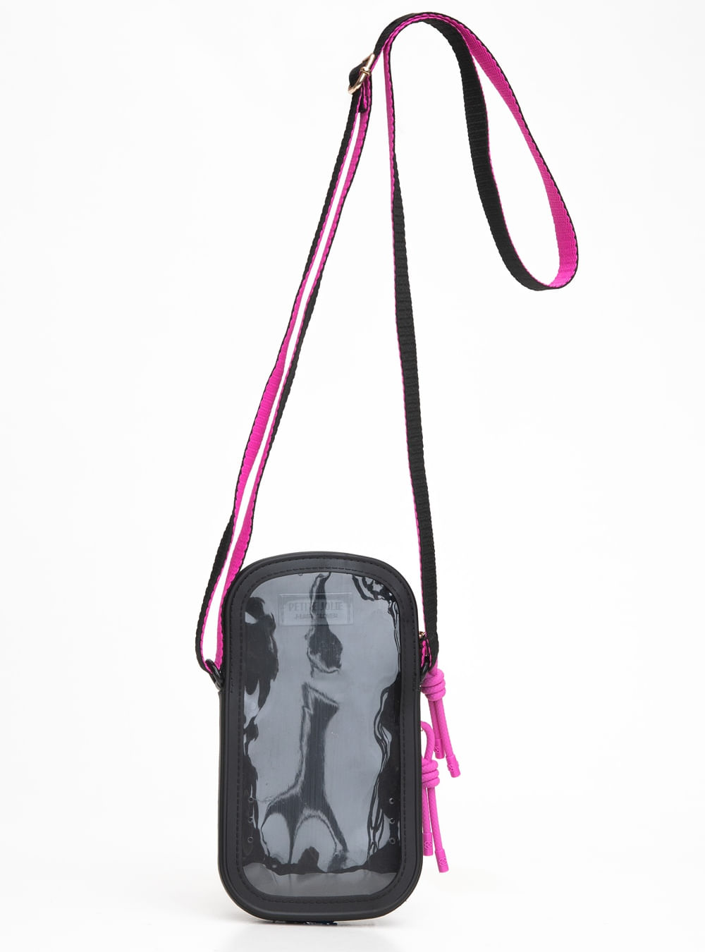 Bolsa Petite Jolie Fervo In Preto/Fúcsia PJ11355IN