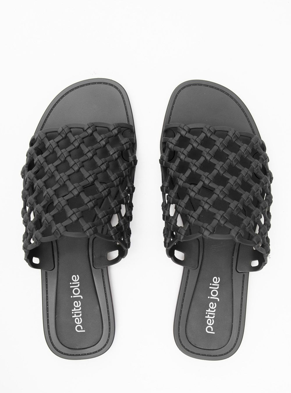 Chinelo Petite Jolie Lebon Flat Preto PJ7863
