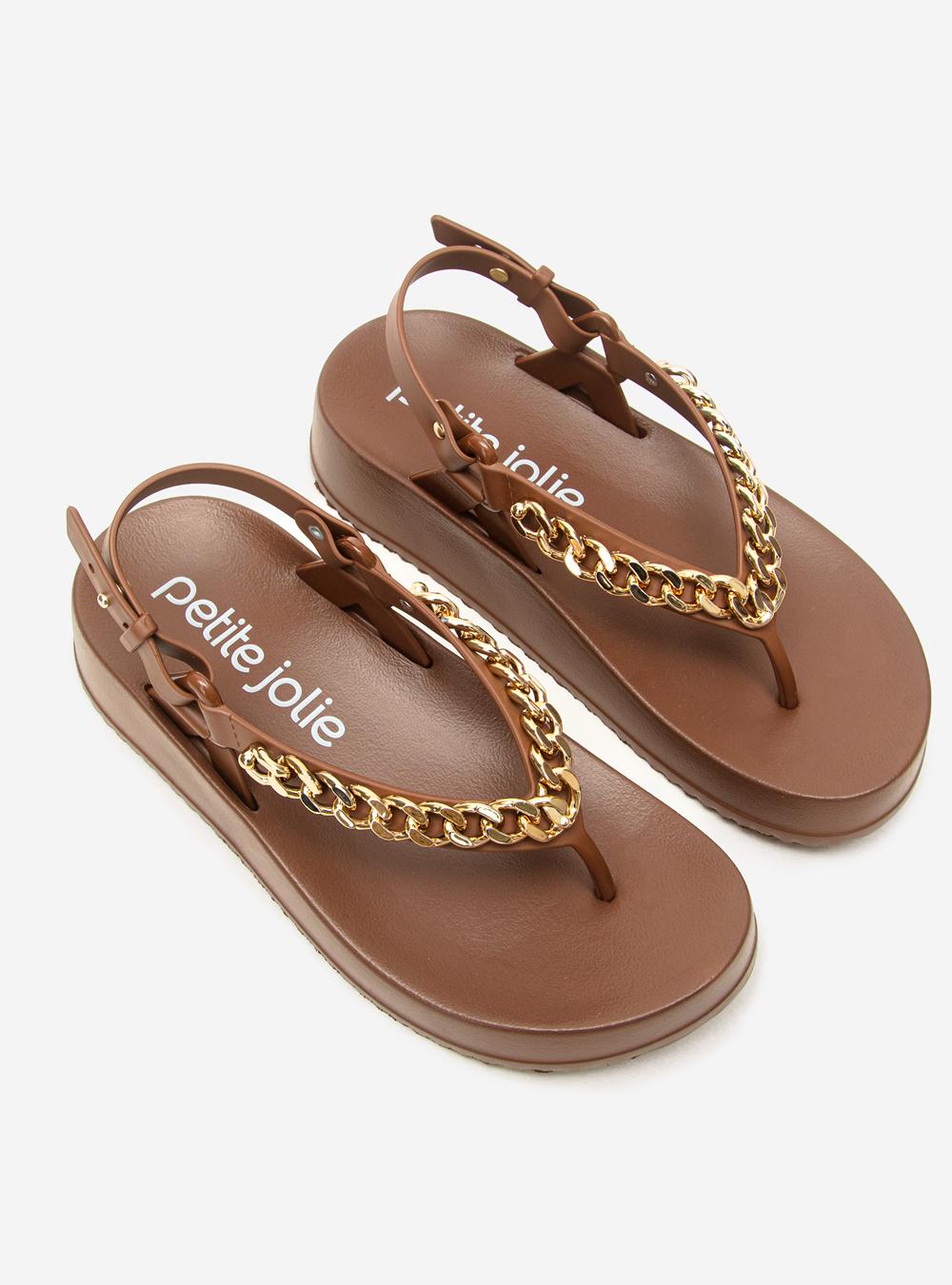 Sandália Petite Jolie Sunshine Chocolate PJ7233II