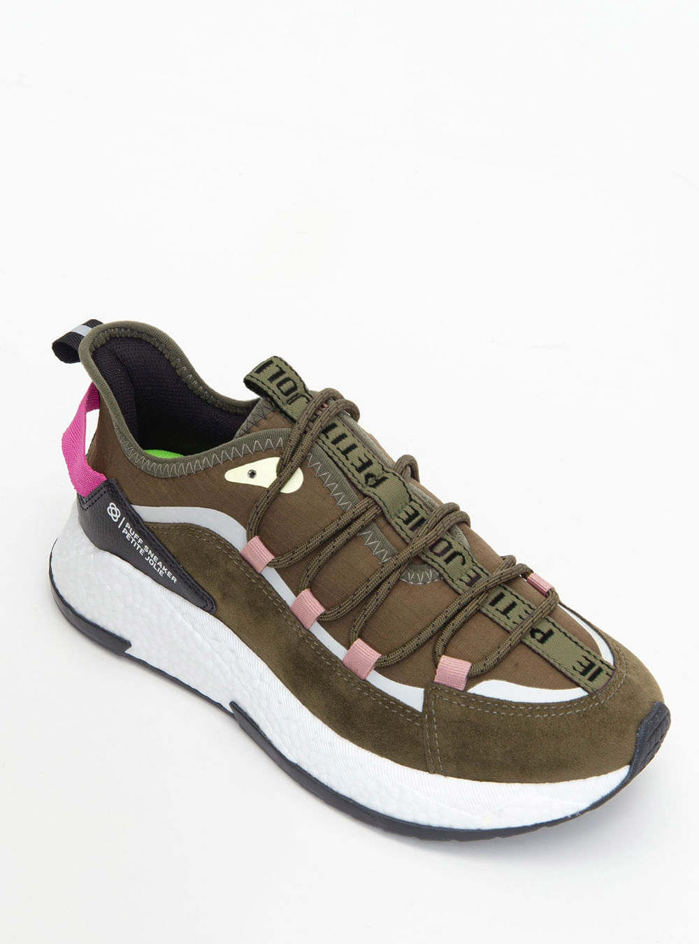 Tênis Petite Jolie Puff Sneaker Militar PJ7757