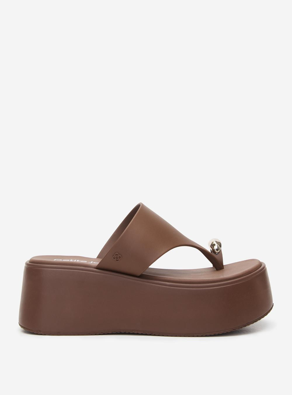 Chinelo Petite Jolie Ring Flatform Chocolate PJ7866