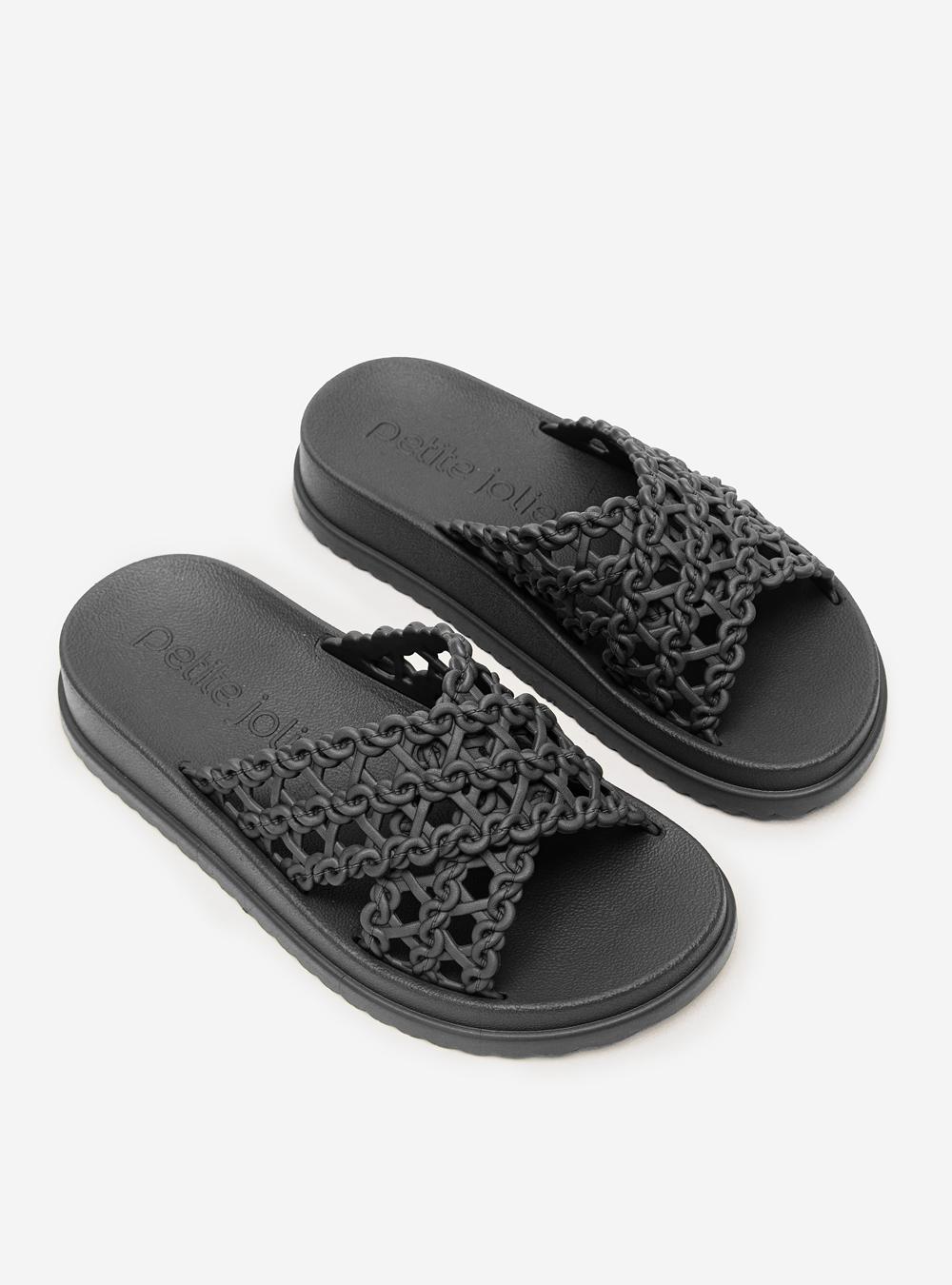 Chinelo Petite Jolie Bossa Preto PJ7899