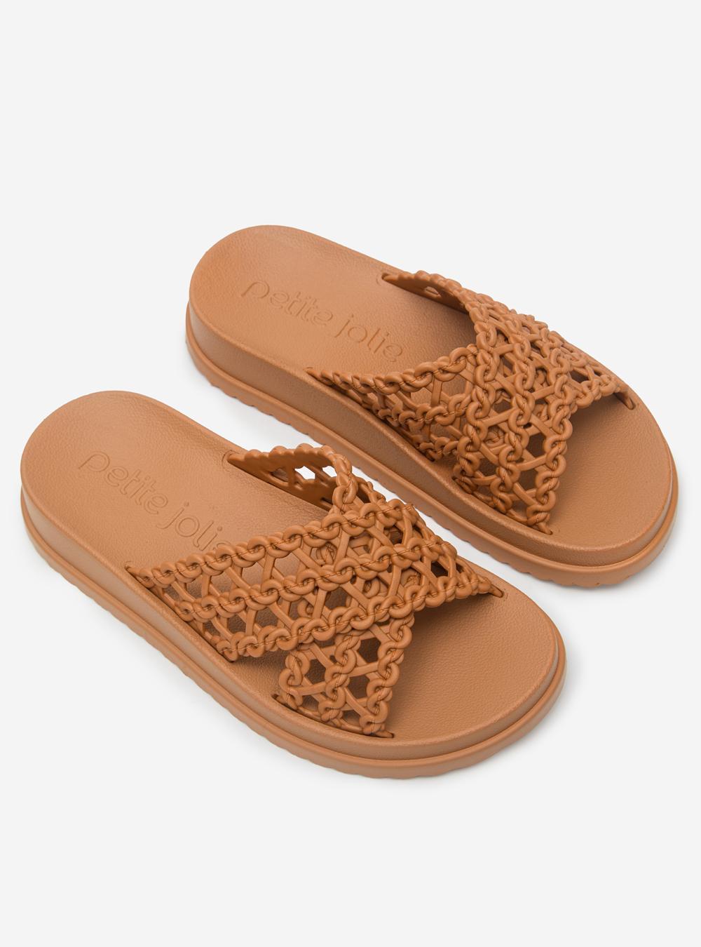 Chinelo Petite Jolie Bossa Doce De Leite PJ7899