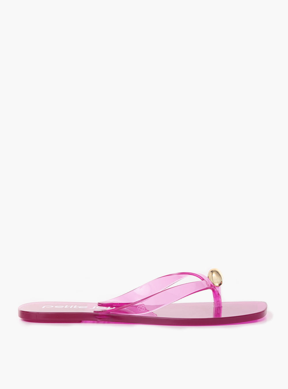 Chinelo Petite Jolie Jellow Fúcsia Translúcido PJ7907